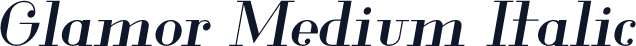 Glamor Medium Italic