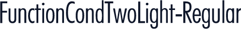 FunctionCondTwoLight-Regular