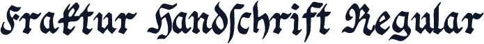 Fraktur Handschrift Regular