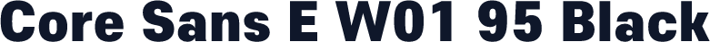 Core Sans E W01 95 Black