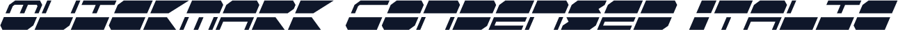 Quickmark Condensed Italic