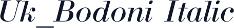 Uk_Bodoni Italic