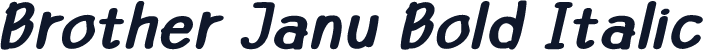 Brother Janu Bold Italic