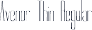 Avenor Thin Regular