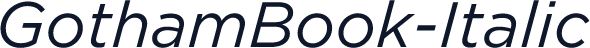 GothamBook-Italic