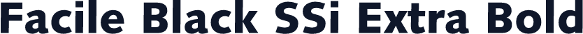 Facile Black SSi Extra Bold