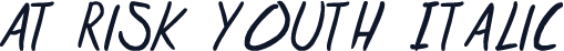 at risk youth Italic