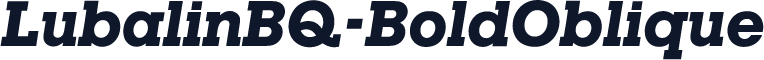 LubalinBQ-BoldOblique