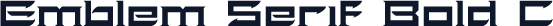 Emblem Serif Bold C