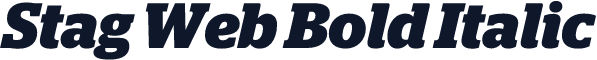 Stag Web Bold Italic
