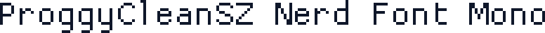 ProggyCleanSZ Nerd Font Mono