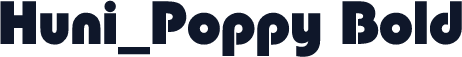 Huni_Poppy Bold