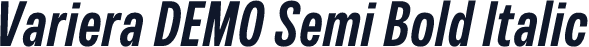 Variera DEMO Semi Bold Italic