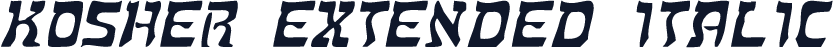 Kosher Extended Italic