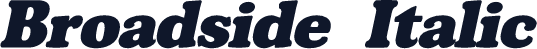 Broadside  Italic
