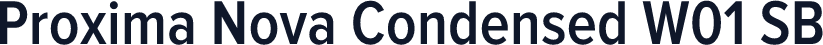 Proxima Nova Condensed W01 SB