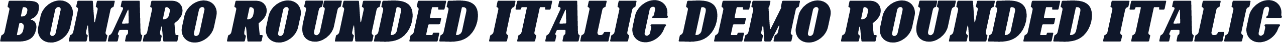 Bonaro Rounded Italic Demo Rounded Italic