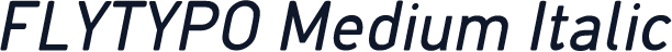 FLYTYPO Medium Italic