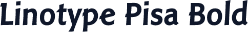 Linotype Pisa Bold