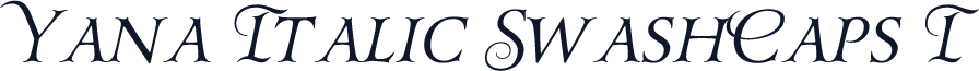 Yana Italic SwashCaps I