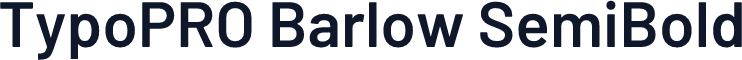 TypoPRO Barlow SemiBold