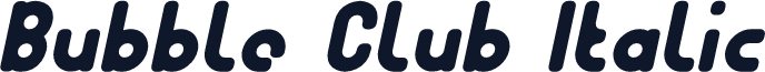 Bubble Club Italic