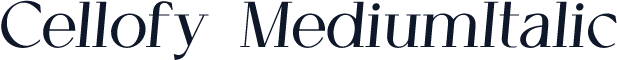 Cellofy-MediumItalic