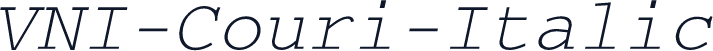 VNI-Couri-Italic