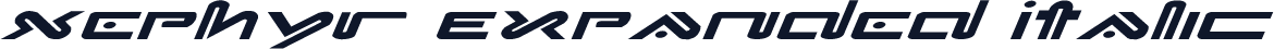 Xephyr Expanded Italic