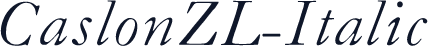 CaslonZL-Italic