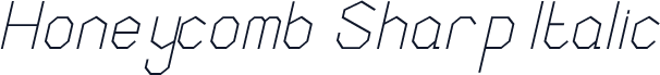 Honeycomb Sharp Italic