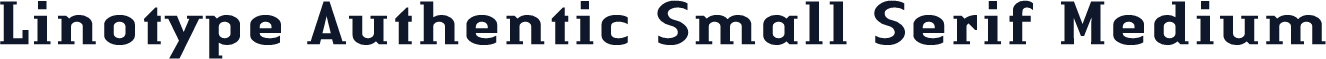 Linotype Authentic Small Serif Medium