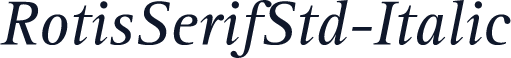 RotisSerifStd-Italic