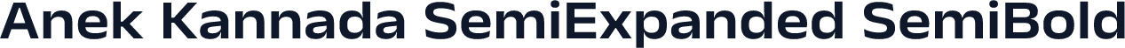 Anek Kannada SemiExpanded SemiBold
