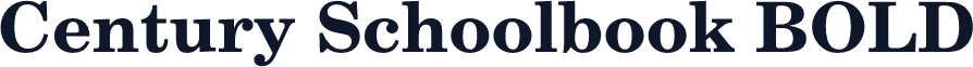Century Schoolbook BOLD