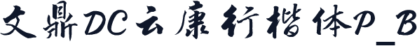 文鼎DC云康行楷体P_B