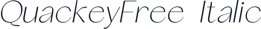 QuackeyFree-Italic