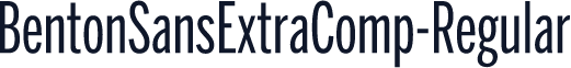 BentonSansExtraComp-Regular