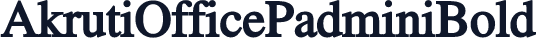 AkrutiOfficePadminiBold