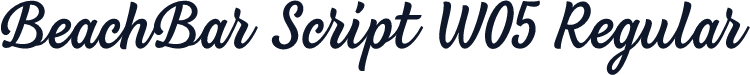 BeachBar Script W05 Regular