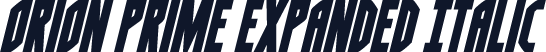 Orion Prime Expanded Italic