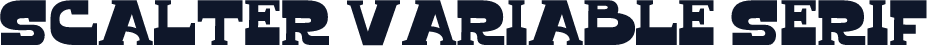 Scalter Variable Serif