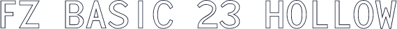 FZ BASIC 23 HOLLOW