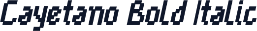 Cayetano Bold Italic