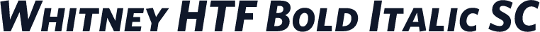 Whitney HTF Bold Italic SC