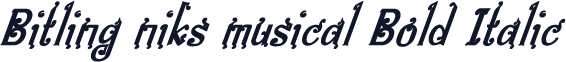 Bitling niks musical Bold Italic