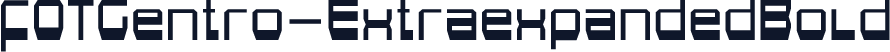 FOTGentro-ExtraexpandedBold