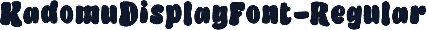 KadomuDisplayFont-Regular