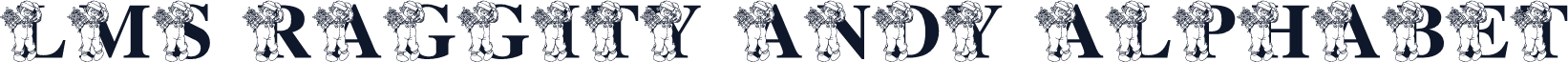 LMS Raggity Andy Alphabet