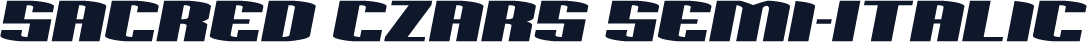 Sacred Czars Semi-Italic